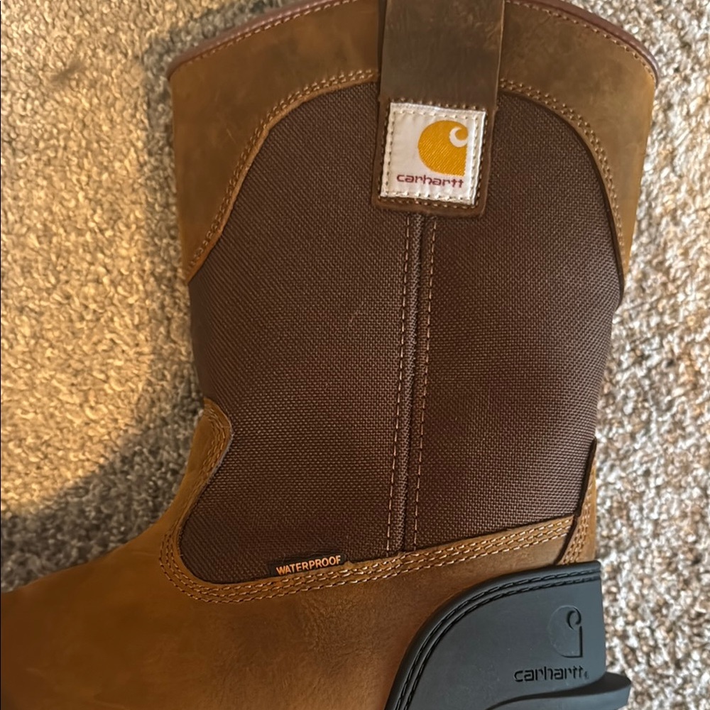 Carhartt Tan and Brown Work Boots - Picture 3 of 16